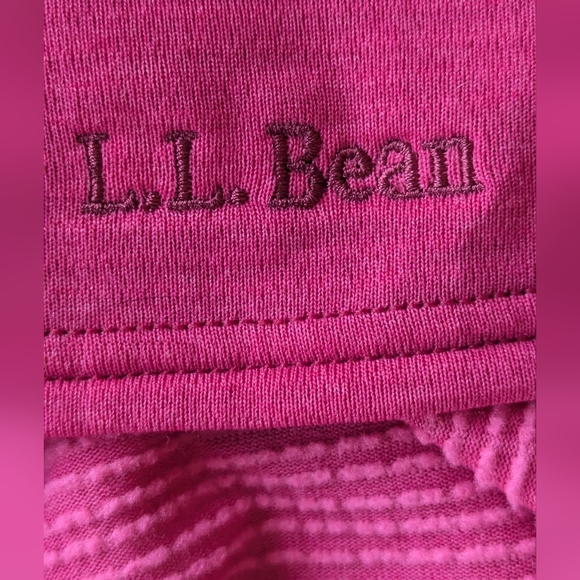 L.L. Bean Ultralight Base Layer w/ hoodie Pink Long Sleeve Women's - Picture 6 of 11